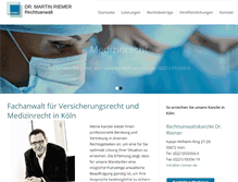Tablet Screenshot of dr-riemer.de